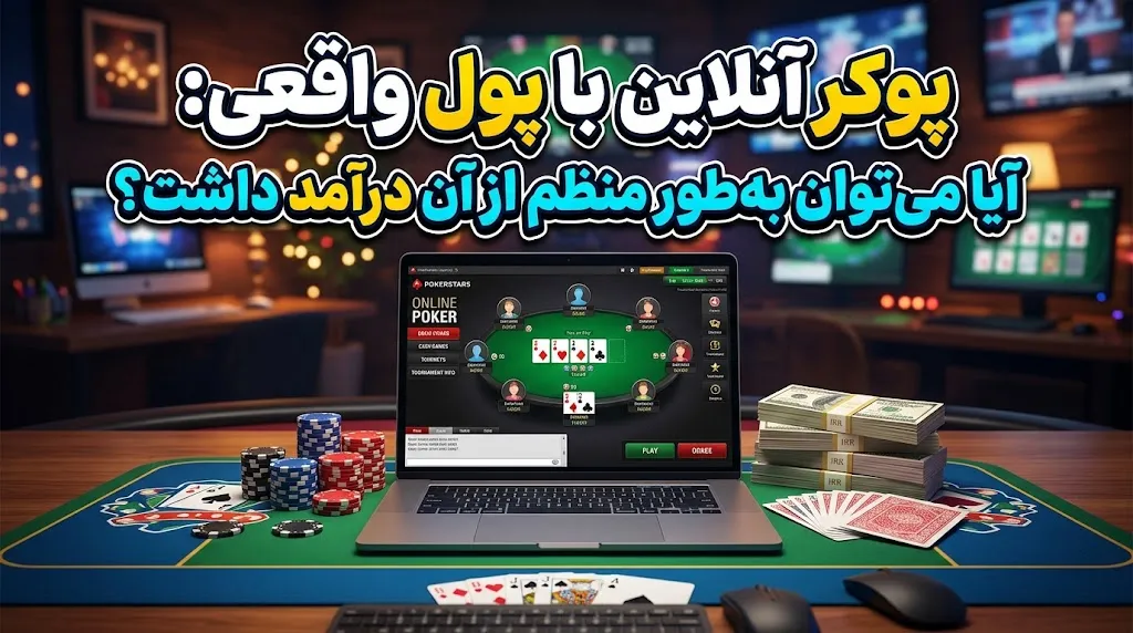 پوکر آنلاین با پول واقعی: آیا می‌توان به‌طور منظم از آن درآمد داشت؟