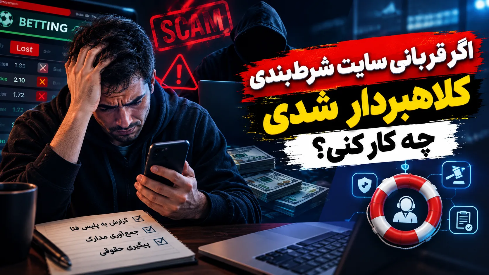 اگر قربانی سایت شرطبندی کلاهبردار شدی چه کار کنی؟
